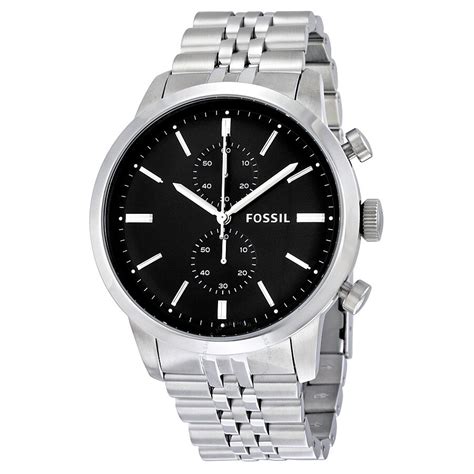 Fossil Townsman Chronograph Black Dial Men's Watch f FS4784 .